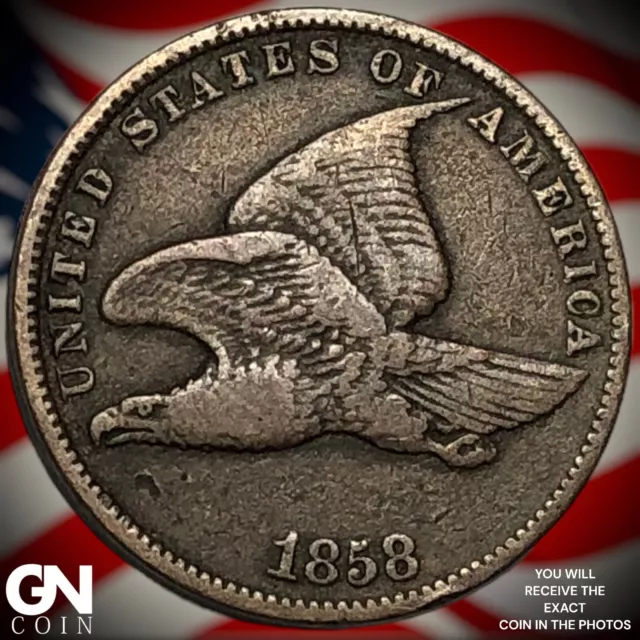 1858 Flying Eagle Cent  Q3656