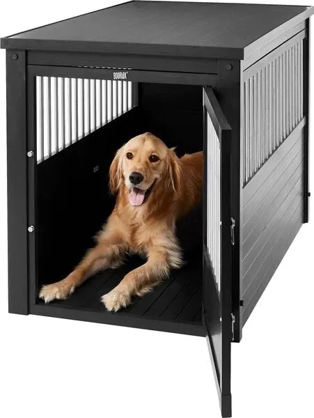 New Age Pet ecoFLEX Single Door Furniture Style Dog Crate & End Table