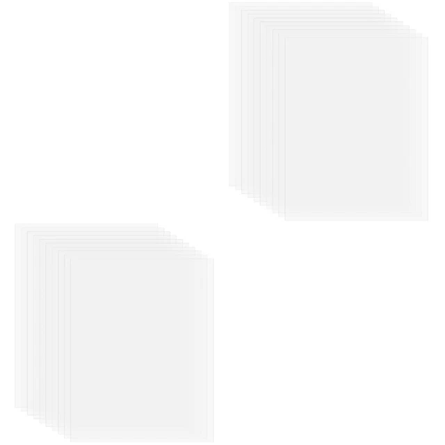 20 pcs Picture Frame Sheets Transparent Plastic Sheets Clear Plastic Sheets