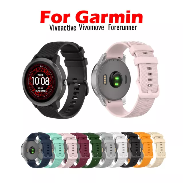 For Garmin Band Strap Vivoactive 4 3 Venu2 Vivomove3 Music HR Forerunner 645/245