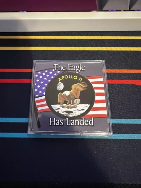Apollo 11 The Eagle Has Landed Eisenhower Dollar 1972 Coin with COA