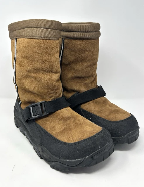 CABELAS MENS ALASKAN Guide Brown Shearling Winter Snow Boots  display picture 1