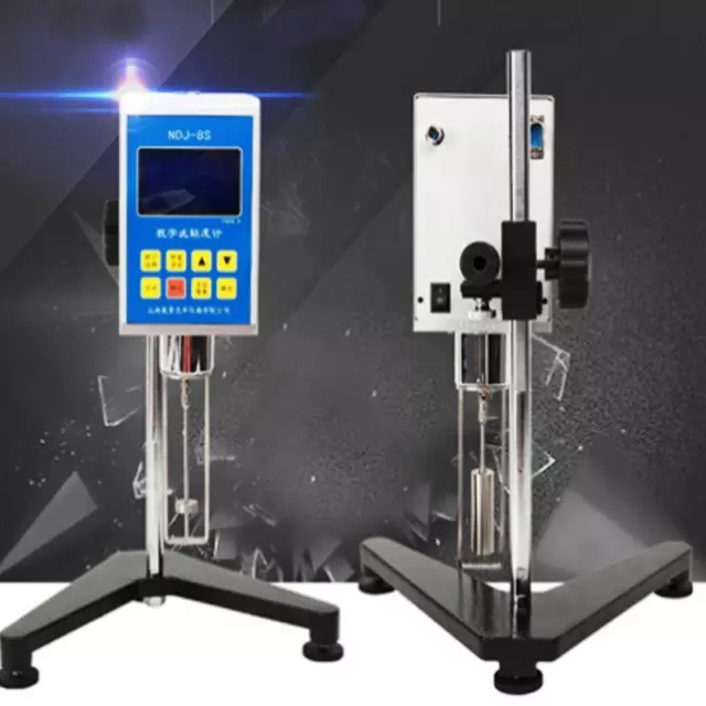 Meter NDJ-8S Digital LCD Display Rotary Viscometer Tester CE