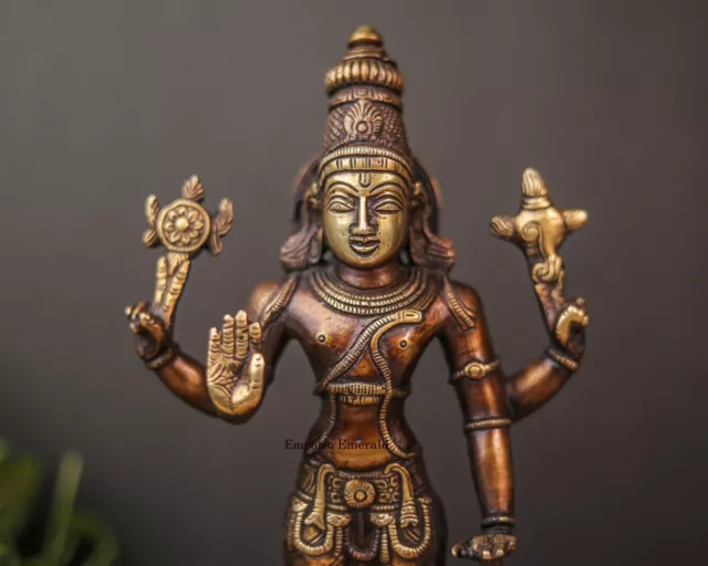 Lord vishnu statue, Indian God brass Perumal Balaji Vishnu Avtar idol Vishnuji