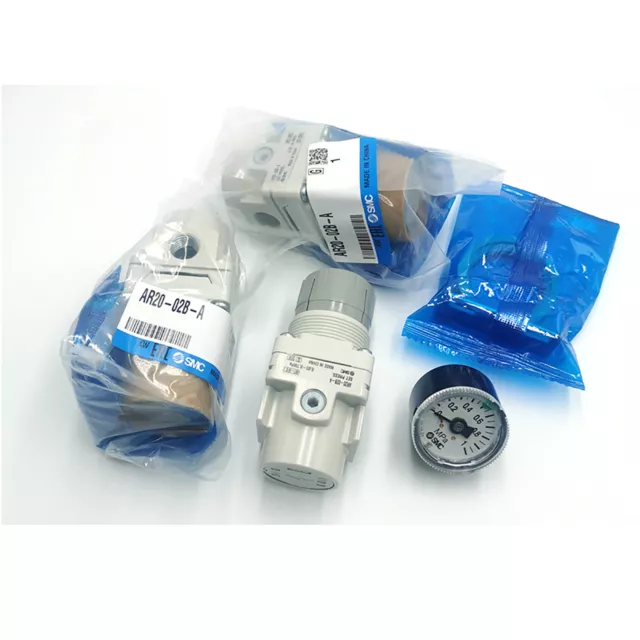 A● SMC AR20-02B-A AR Mass PRO 1/4 Modular (PT), Regulator, Pressure Regulator