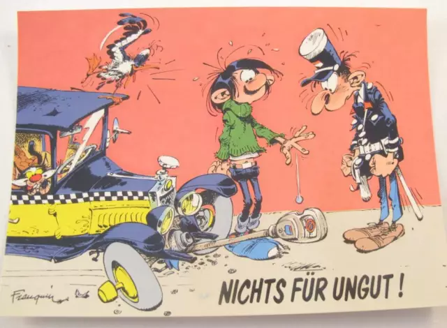 Gaston Lagaffe Postkarte NO23  Parkuhr  1990 Neu Sammlerstück