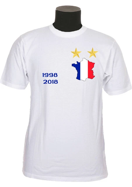 Tee shirt champion du monde 2018 2 étoiles outlet