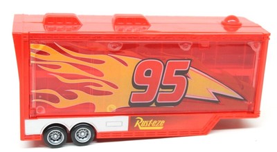 LIGHTNING MCQUEEN TRACTOR Trailer Big Truck Rusteze Cars Disney Pixar 95 Toy EUR 28,00 - PicClick FR