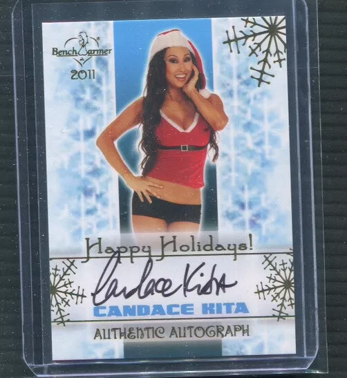 CANDACE KITA 2011 BenchWarmer HAPPY HOLIDAYS Authentic Autograph