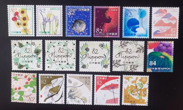 Briefmarken Japan Nippon gestempelt Blumen etc.