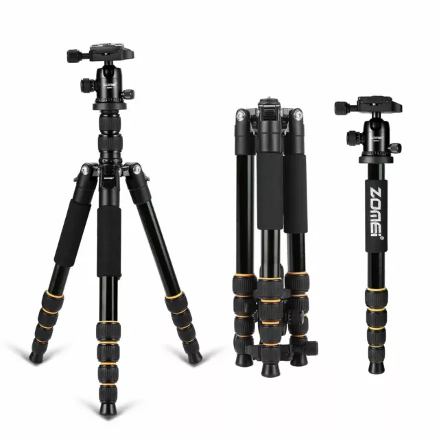 Zomei Q666 Stative Pro Tragbar Leichtes Stativ Dreibeinstativ Monopod Kugelkopf