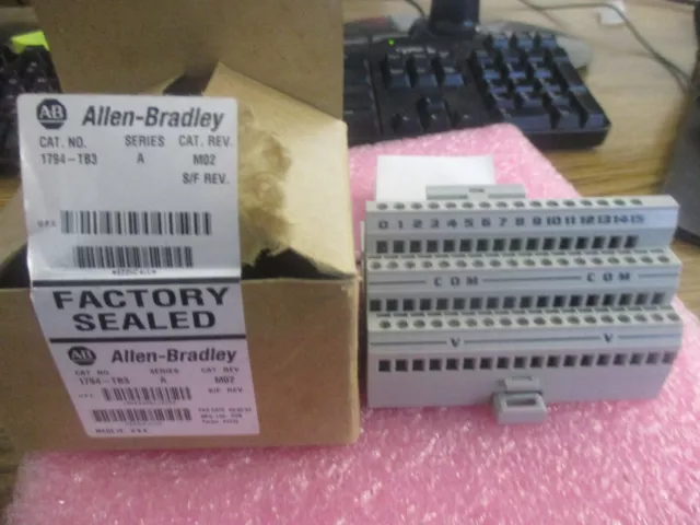 Allen Bradley Cat. #: 1794-TB3 Terminal Base. Series A. Unused Open Box <