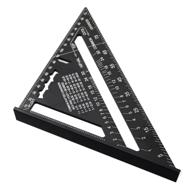 Guitar Action Gauge Triangle Ruler Black Accurate Woodworking Carpenter Tria LSO 3