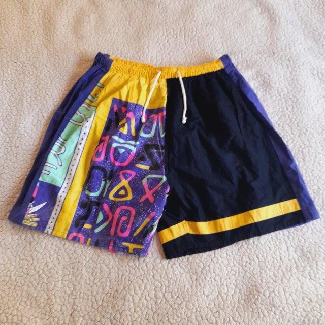 Pantaloni Funky XXL Beach Surf Nuoto Bauli Pantaloncini Anni '90 Vero Vintage Nuoto
