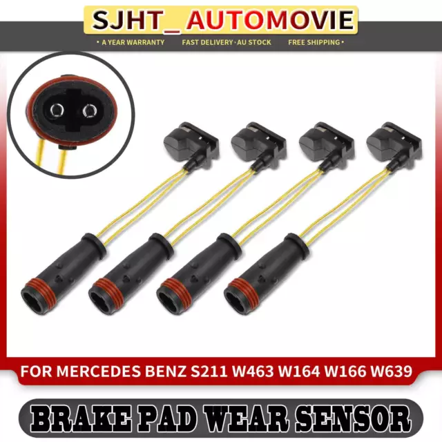 4x Front & Rear Brake Pad Wear Sensor for Benz W639 V252 V251 W251 W164 463 C292