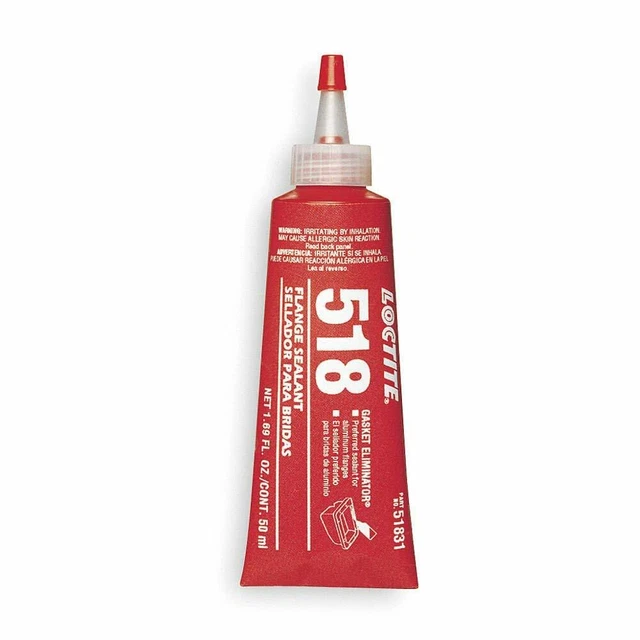1 giorno spedizione lotto di 3 tubi eliminatori guarnizioni rosse Loctite 518 50 ml