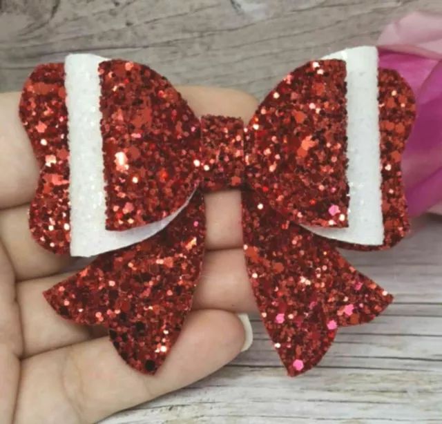 3.5 inch Boutique Double Loop Hair Bow Plastic Template DIY Glitter Bow