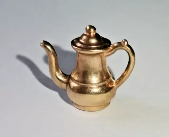 Vintage 9ct Gold Tea Pot Coffee Pot  Charm Pendant Hallmarked
