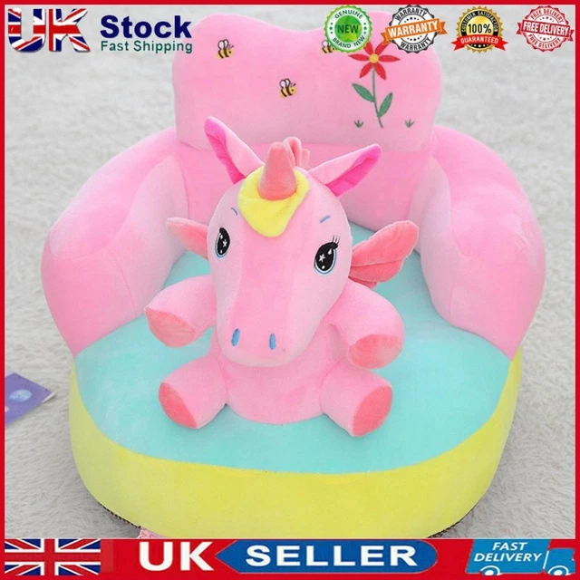 Cartoon Child Stool Cover Soft Animal Infant Chair Case Elastic Unisex No Filler