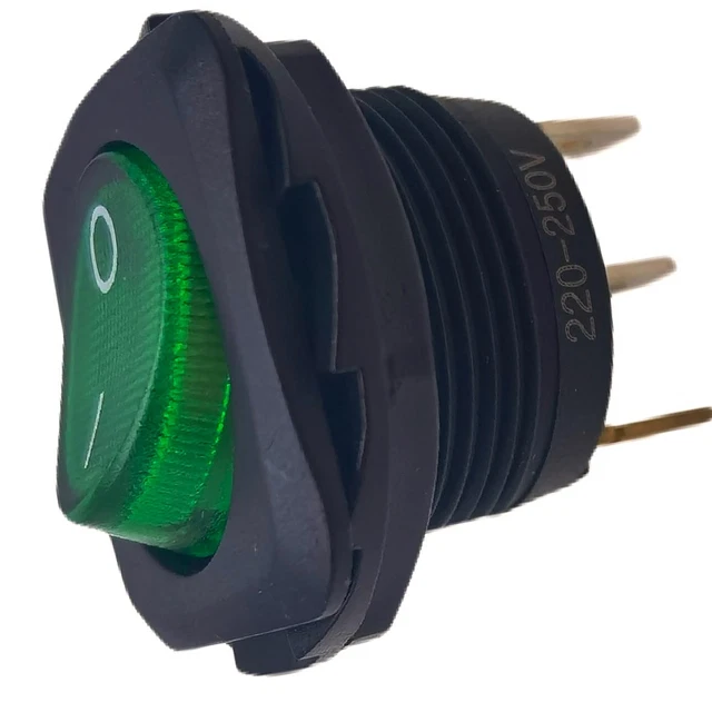 Switch Rocker R13 405 3PIN ROCKER SWITCH Green Double Pole 16A 125V 10A 250V for R13-135 $18. ...