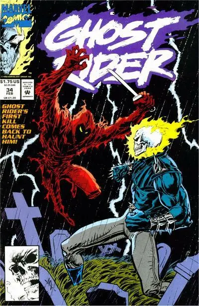 Ghost Rider #34 Volume 2 Marvel Comics February Feb 1993 (VFNM or Better)