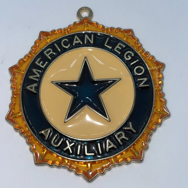 Stained Glass American Legion Auxiliary Window Hanger Decoration