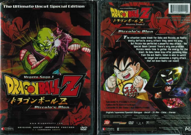 New Dragon Ball Z: Season 1 - 39 Episodes, 6 Disks, Complete Vegeta Saga  (DVD) 704400022425