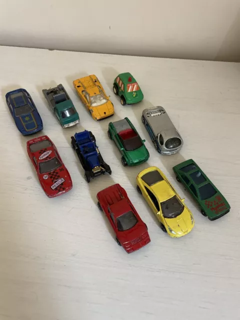 diecast model cars Various Set X11 Sports Vintage Playworn