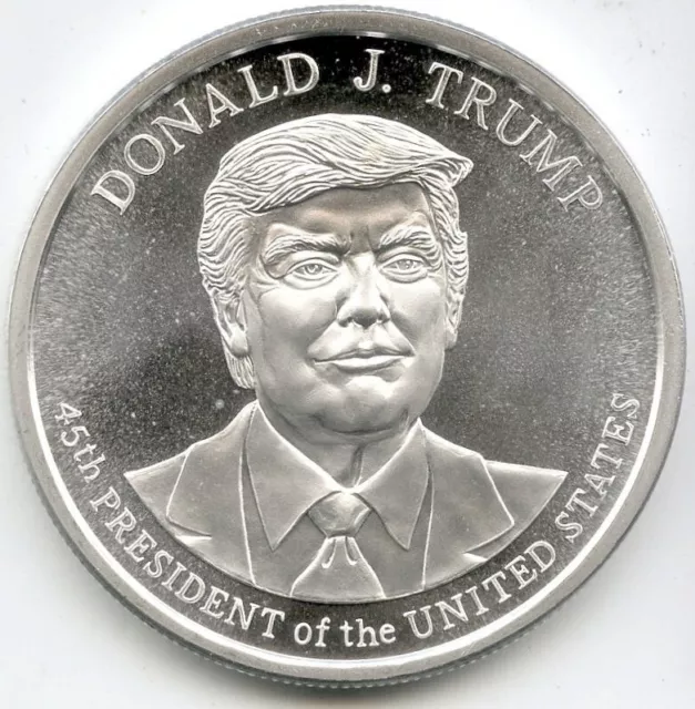 Donald J. Trump 999 Silver 1 oz USA 45th President MAGA Medallion -DN583
