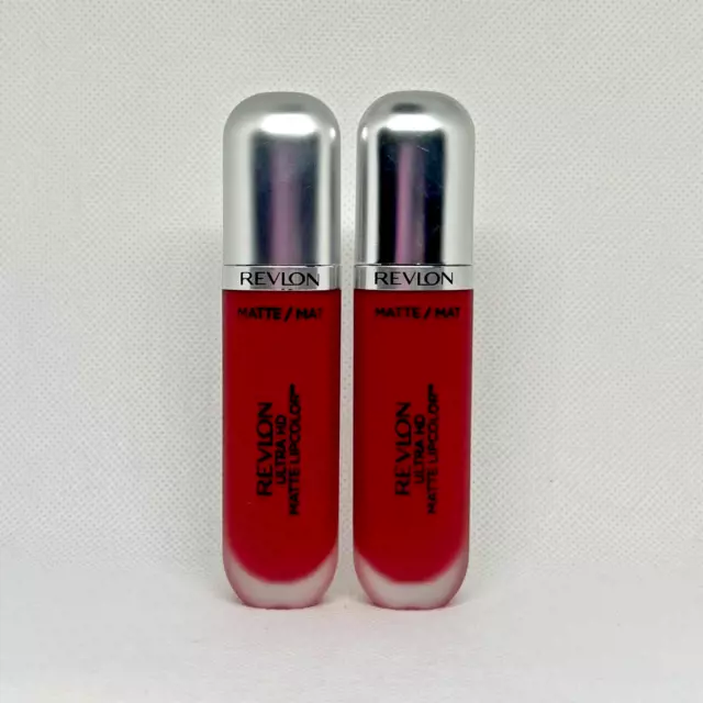 Revlon Ultra HD Matte Lipcolor 635 HD Passion 0.2 fl oz New X2 Lot of 2