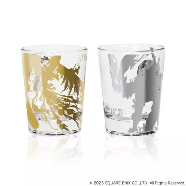 Final Fantasy XVI 16 Shot Glasses Kuji Lottery Prize C Phoenix & Ifrit UK Stock