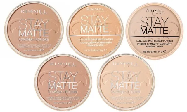 RIMMEL Stay Matte Long Lasting Pressed Powder 14g - CHOOSE SHADE - NEW