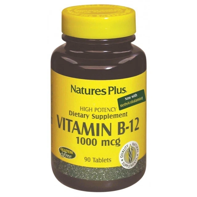 Nature's Plus - Vitamina B12 1000 Mcg (90 Comprimidos)