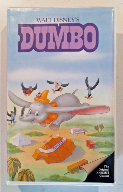 DUMBO VHS WALT Disney Black Diamond Classics RARE PINK Spine Vintage ...