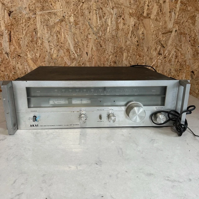 Tuner Vintage AKAI AT-2450L - Rack - Fabriqué Au Japon - Très Bon état