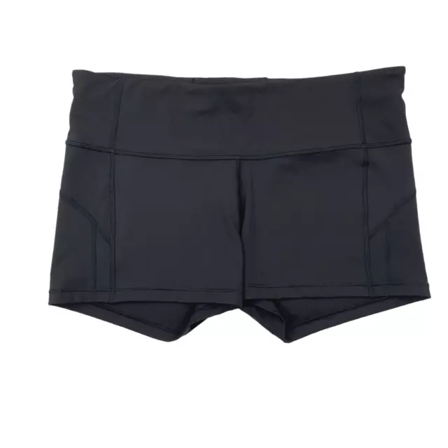 Athleta Ultimate II Shortie Black Solid Polyester Spandex Women's XL