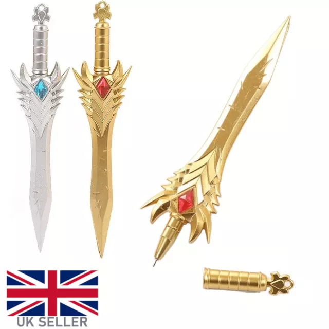 Kids Boys Novelty Sword Pen Blade Knife Fantasy Sword Pen Stationery School Gift