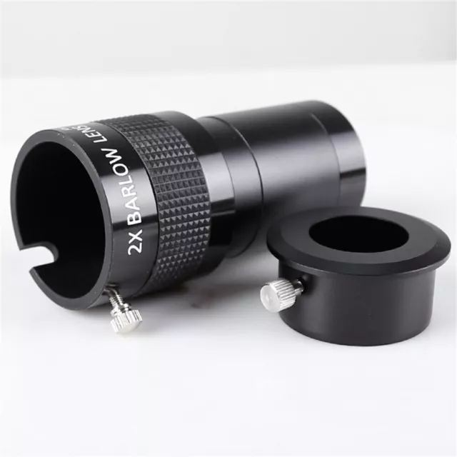 2 inch 2x Barlow lens with 1.25" Adapter Astronomical Telescope Eyepiece Lens 3