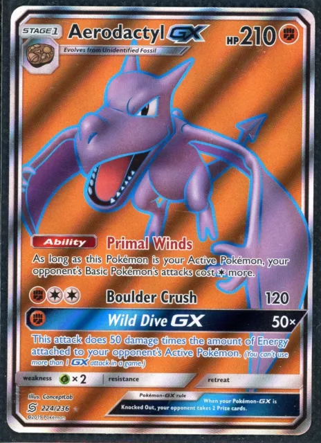 Aerodactyl GX - 224/236 - Full Art Ultra Rare