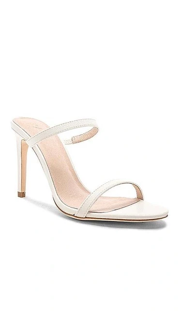 Raye Nina Heels White Leather Resort Party Wedding 8.5 $158