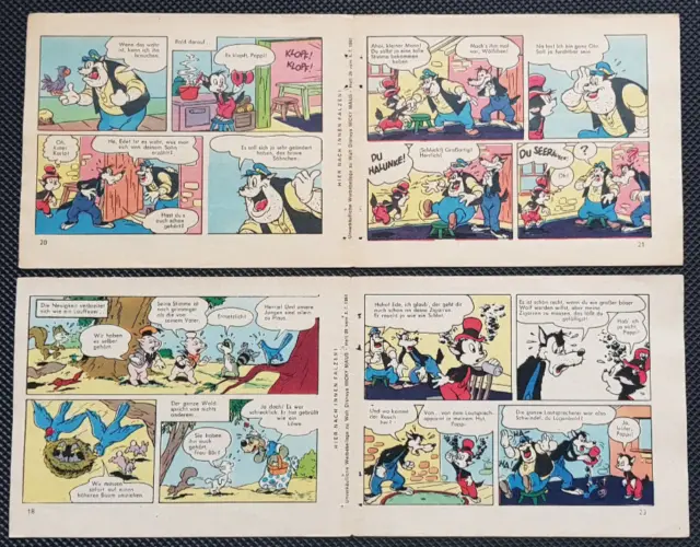 Micky Maus - 2x Comic-Streifen - Nr.28/1961 - ehapa-Verlag
