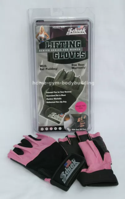 Schiek Weight Lifting 520P Womens Pink Cross Train Workout Gloves Bodybuilding