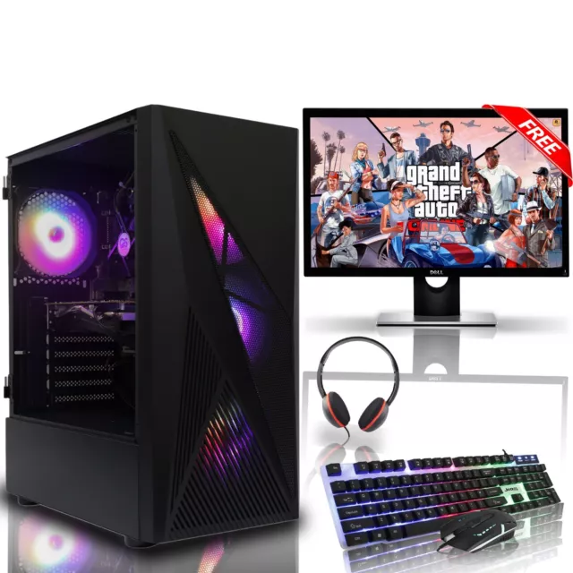 FAST GAMING PC BUNDLE 27" INCH CORE i7 - 16GB RAM - SSD+1TB HDD - 12GB RTX 3060