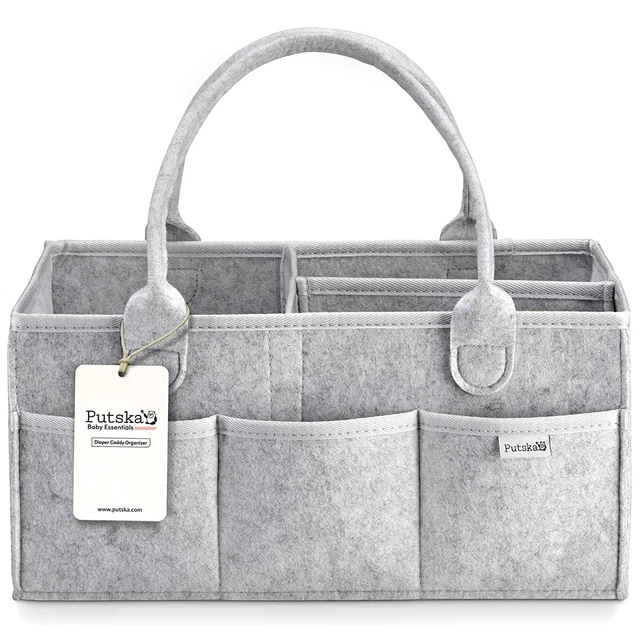 Baby Diaper Caddy Organizer Nursery Basket Gift  Baby Shower Neutral Registry