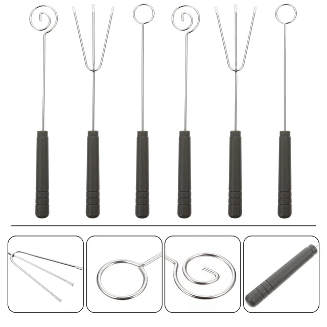 6 pz gadget da cucina barbecue strumento da forno fonduta forchette immersione caramelle