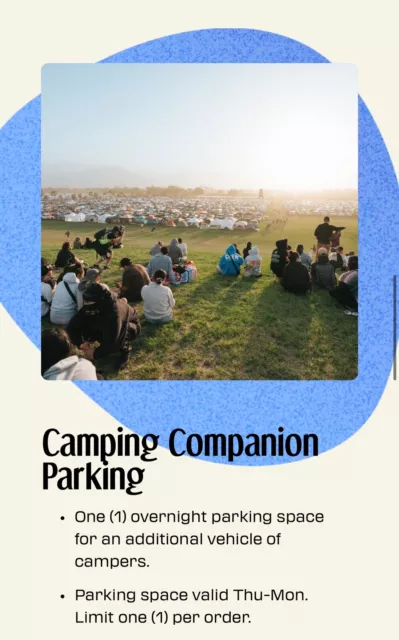 Coachella Weekend One Camping Companion 2025