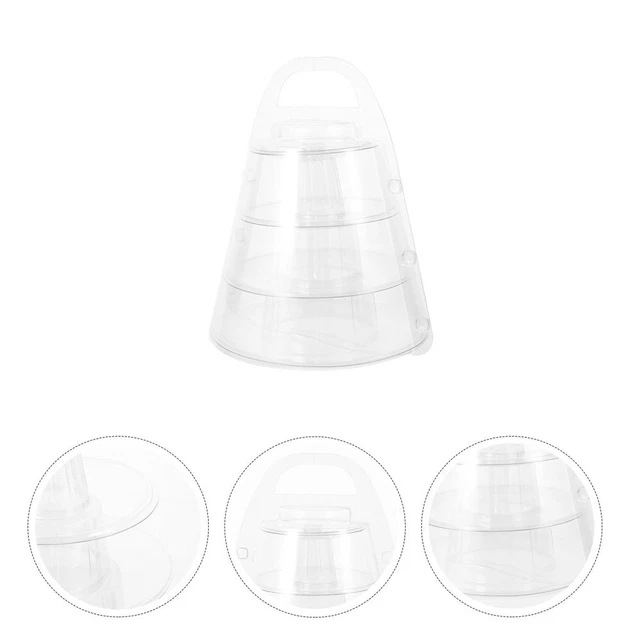 1 juego de soporte de pantalla de macaron Clear Desserts Holder galletas soporte de pantalla