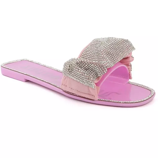 Juicy Couture Womens Hollyn Embellished Slip-On Slide Sandals Shoes BHFO 9557