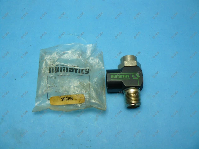 Numatics 3FCRN Air Flow Control Valve 3/8 NPT Male/Female 175 PSI Slot Adjust