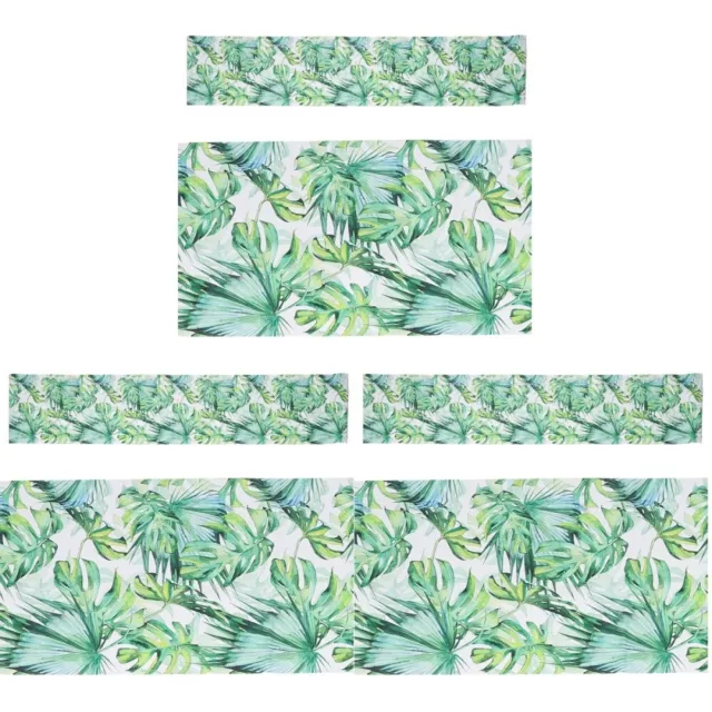 3 pezzi applicazione fiori adesivo cartone animato casa palma